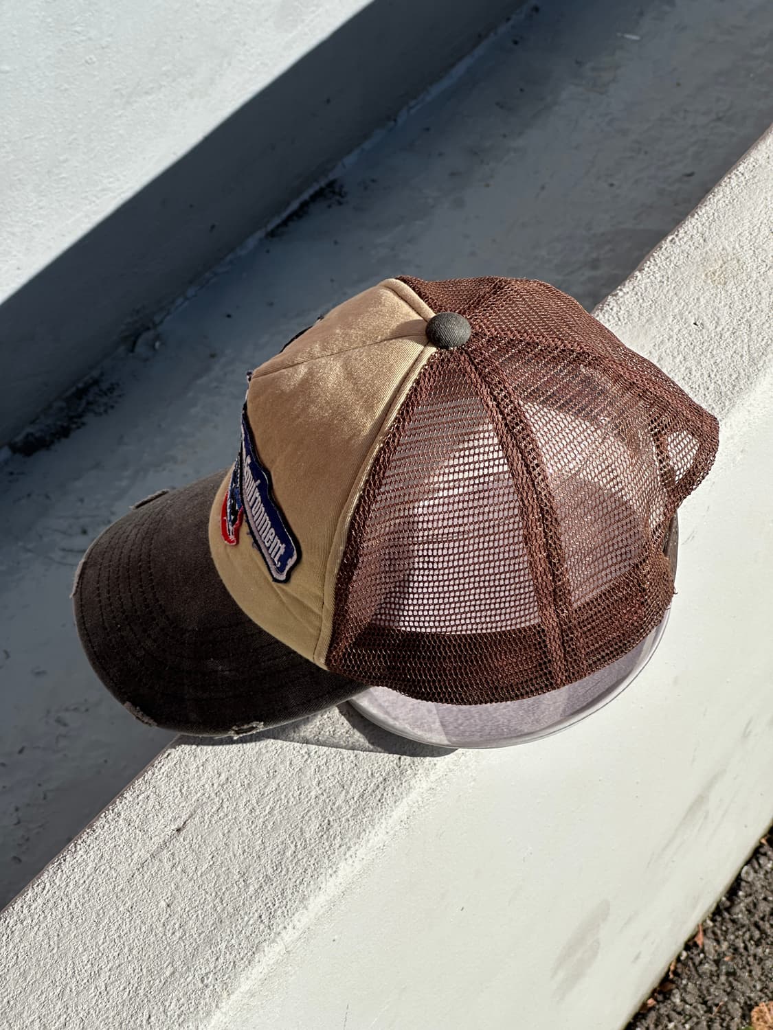 [F] 빈티지 패치워크 메쉬 볼캡 모자 상품이미지3