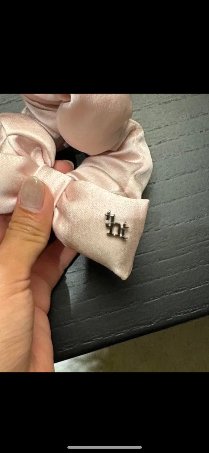 쓰리타임즈 스크런치 곱창밴드 핑크 상품이미지1