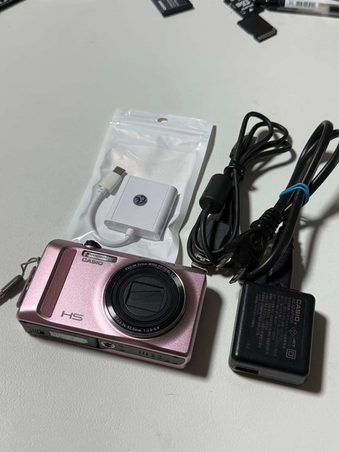 희귀 매물 예쁜 핑크 카시오 엑슬림 ex-zr400 상품이미지1