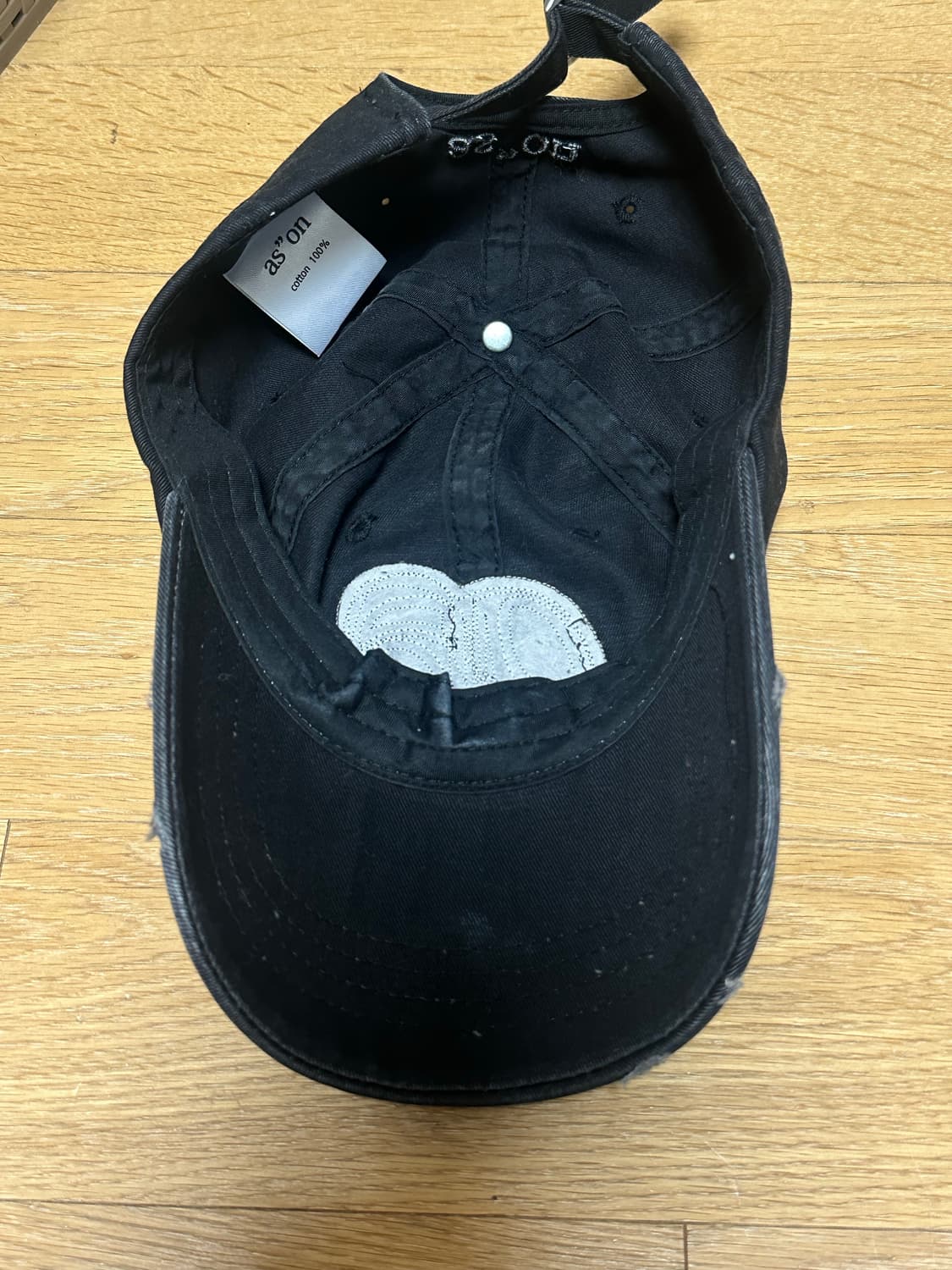 애즈온 패치 볼캡 블랙 모자 상품이미지3