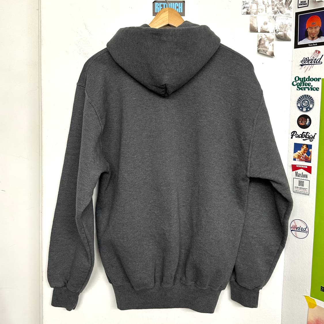 90‘s 러셀 후드집업 ’차콜‘ 상품이미지6