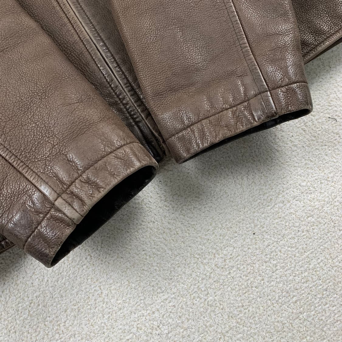 90‘s Lee 리 소가죽 싱글 레더자켓 브라운  상품이미지4