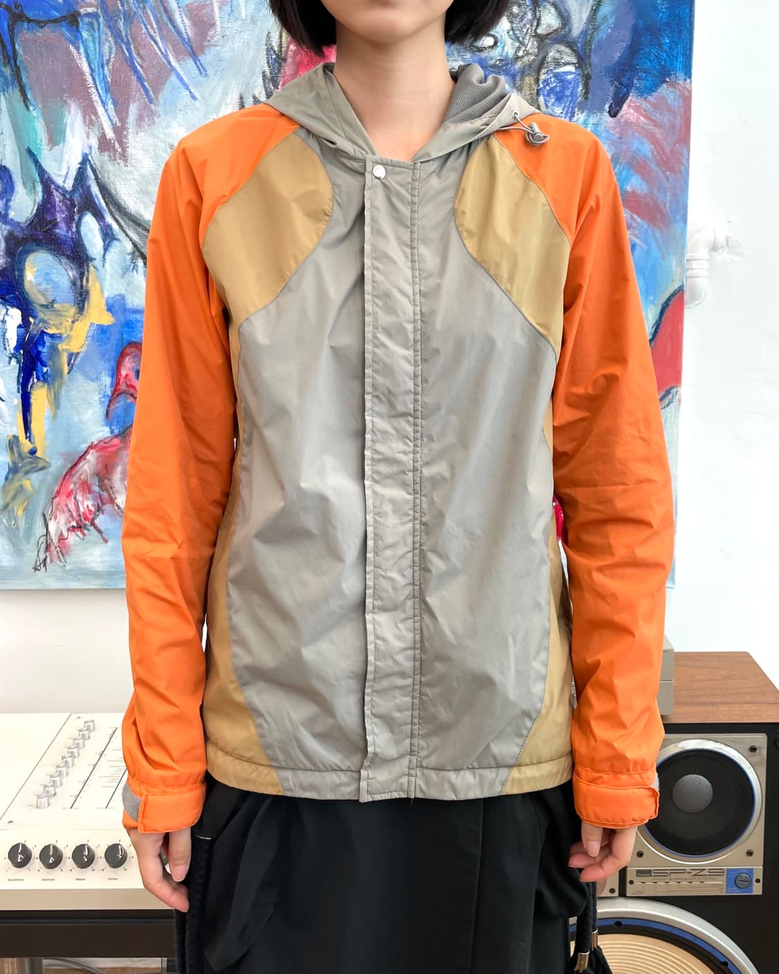 [S] 꼼데가르송 셔츠 나일론 후드 자켓 상품이미지2