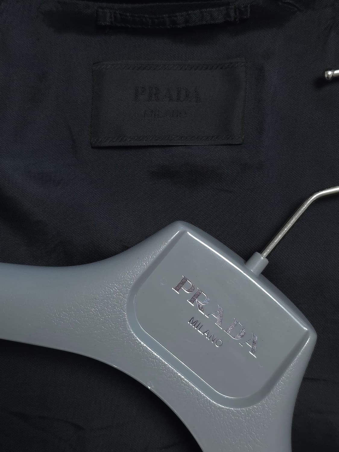 [XXL] 프라다 벨벳 블루종 자켓 블랙 상품이미지5