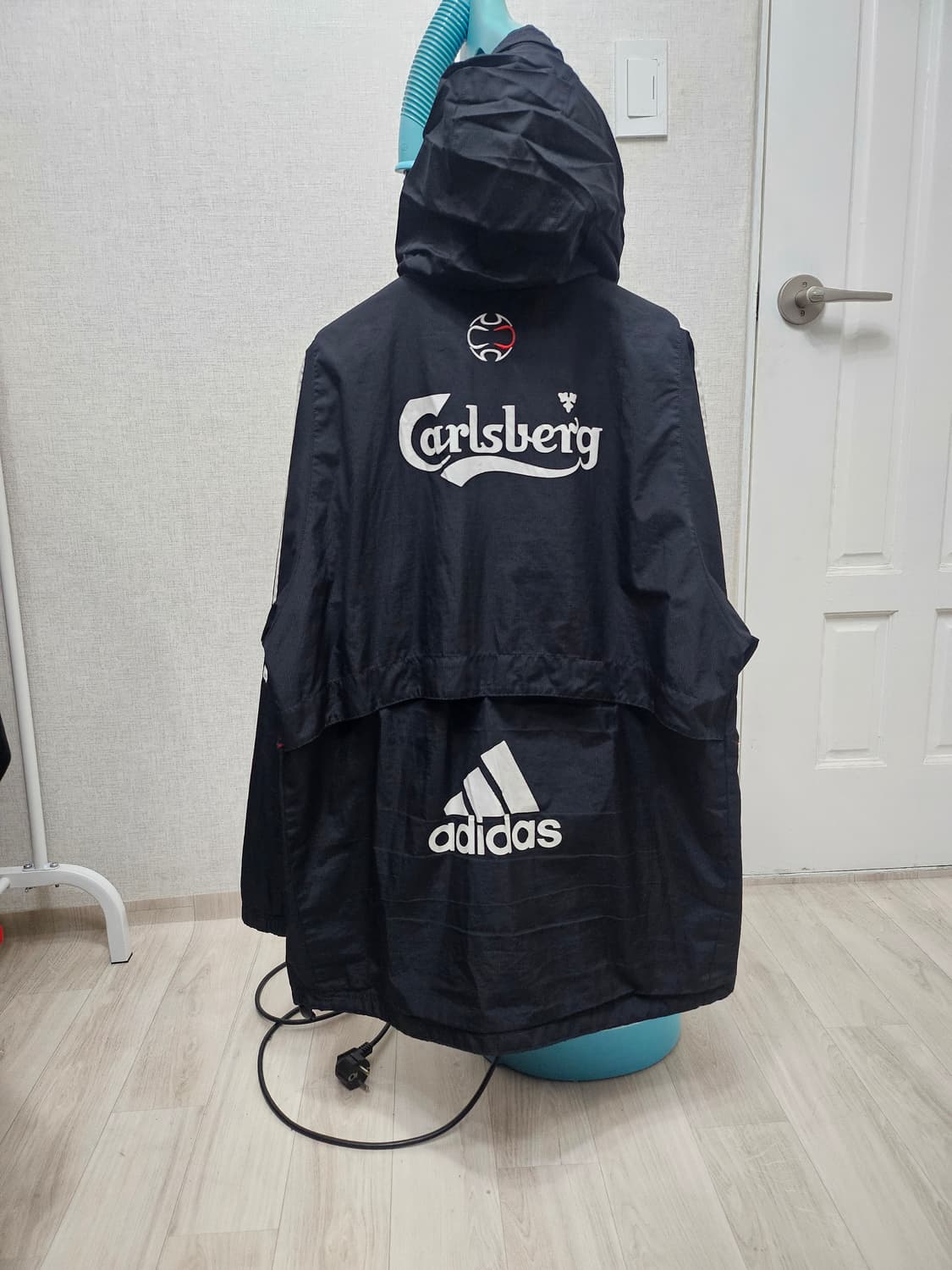 (100~105)L☆초대장급☆ 아디다스 리버풀 [검흰] 레인자켓 비람막이 상품이미지6