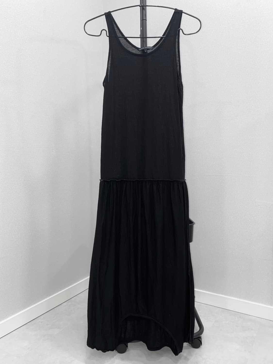Drop Waist Shirring Maxi Dress 상품이미지3