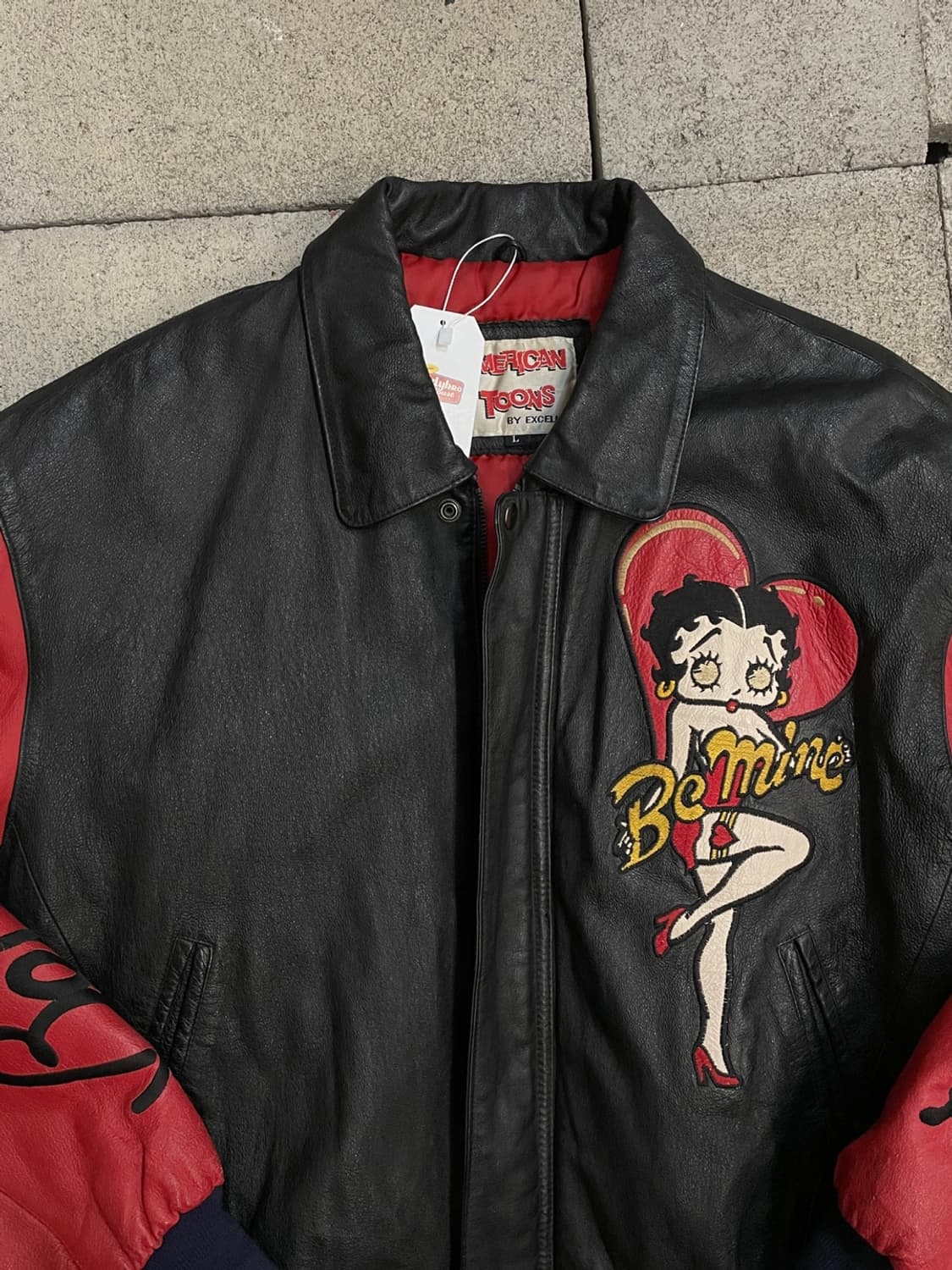 90s 빈티지 베티 붑 레더 봄버 자켓 상품이미지10