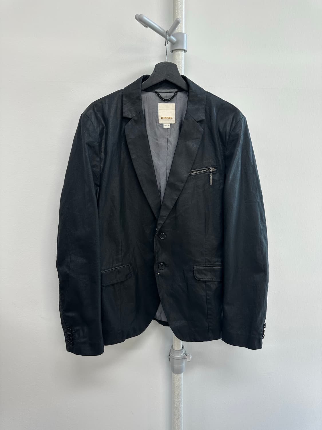 디젤 양가죽 디자인 코팅 자켓 상품이미지1