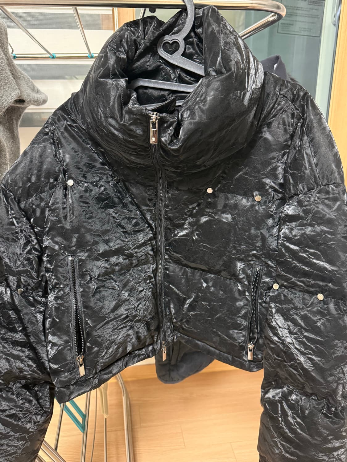 트리밍버드 리벳 포인트 크랙 패딩 상품이미지4