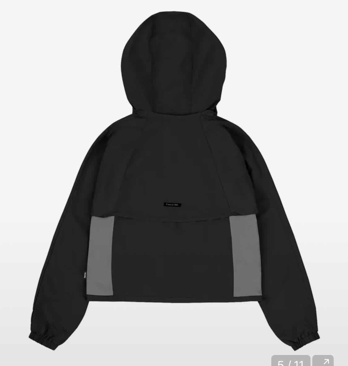 퀵배송) 팬시클럽 블랙 디테쳐블 볼레로 집업 BLACK 상품이미지5