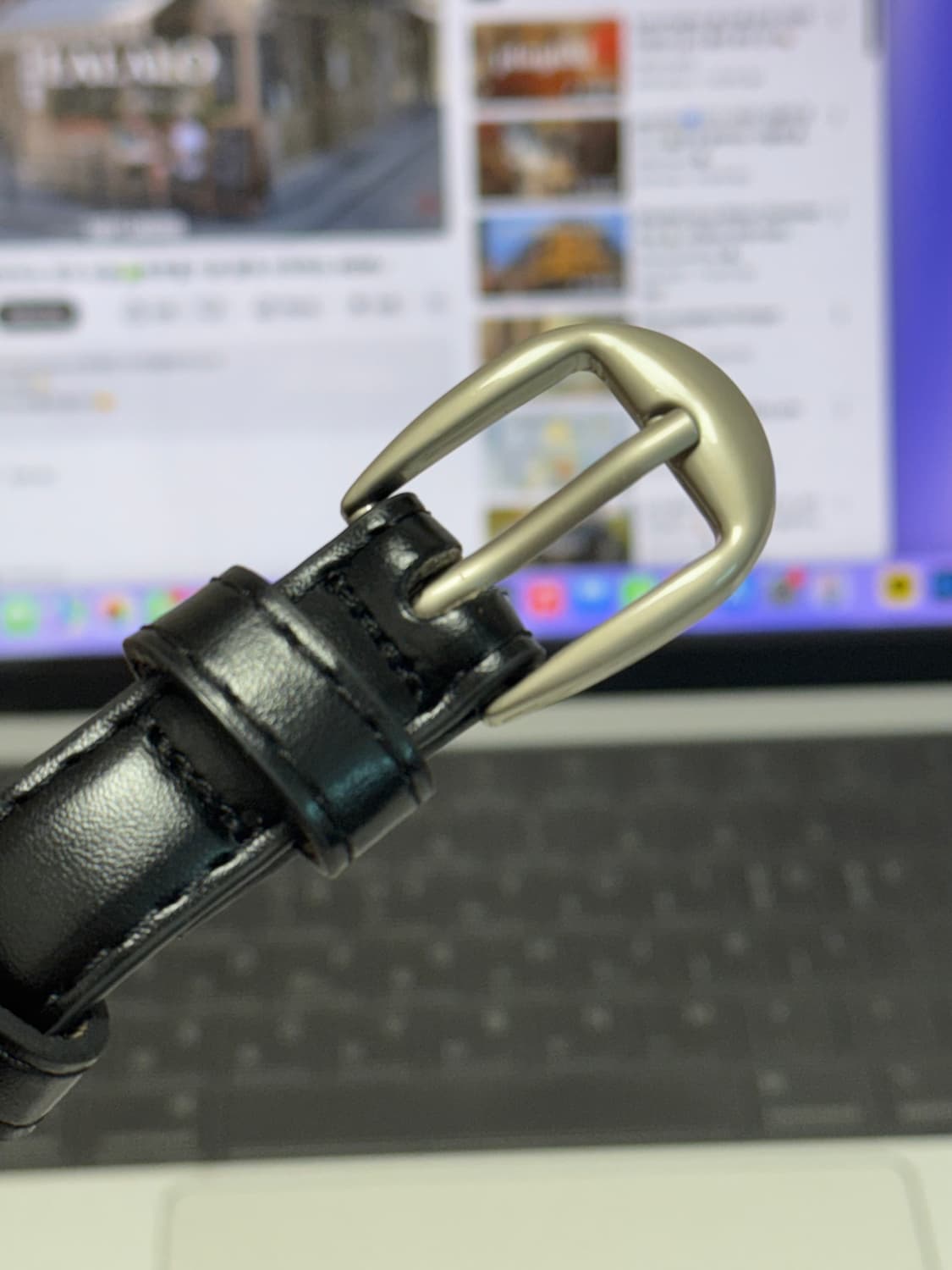 여성 소가죽 데일리 기본벨트 상품이미지4