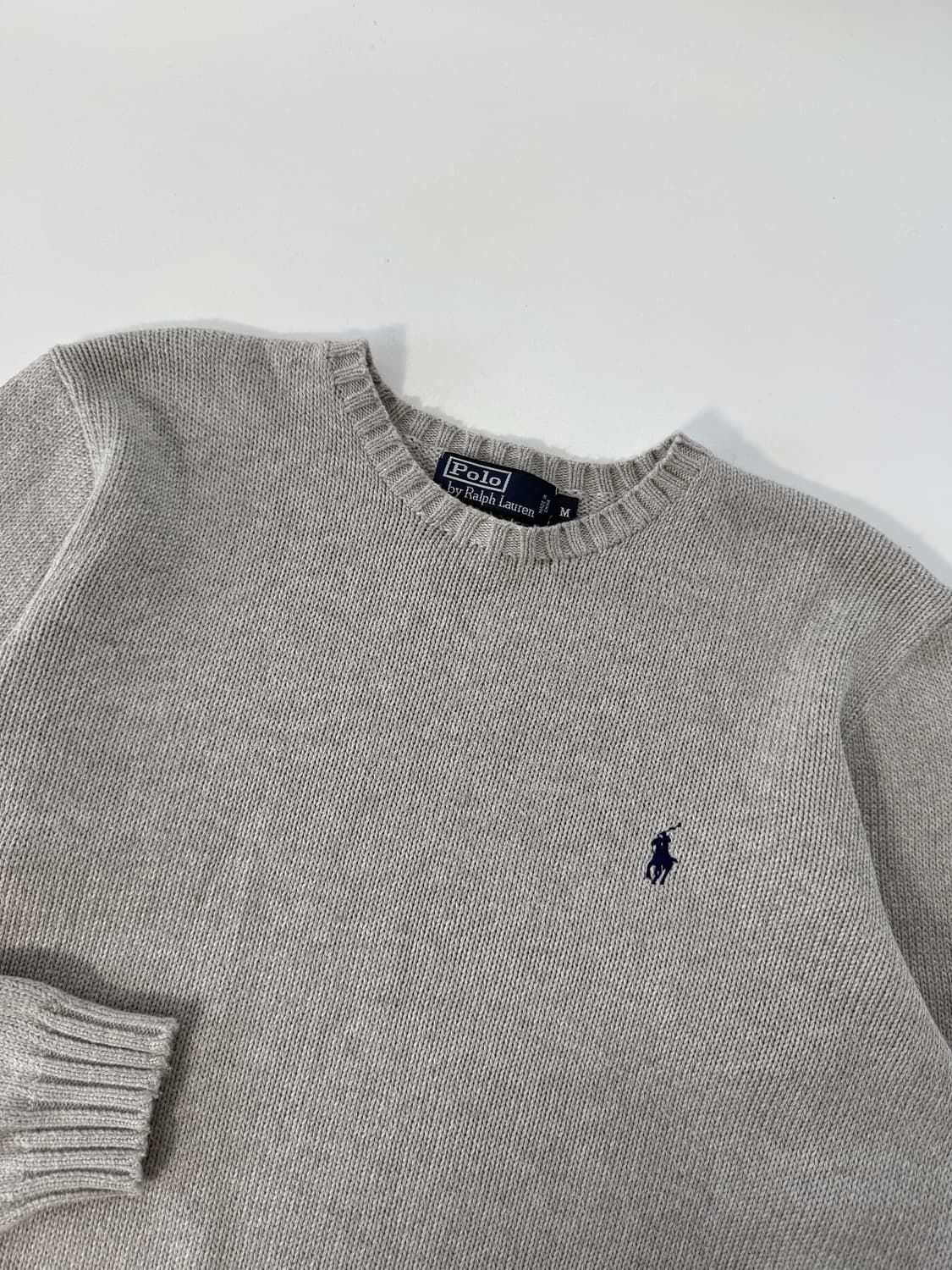 폴로 랄프로렌 루즈핏 그레이 코튼 니트 상품이미지4
