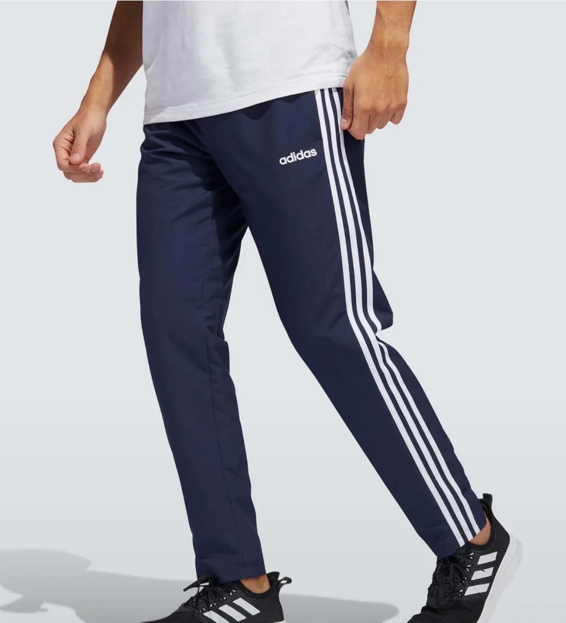 아디다스 에센셜 3S 우븐팬츠 - 네이비 상품이미지1