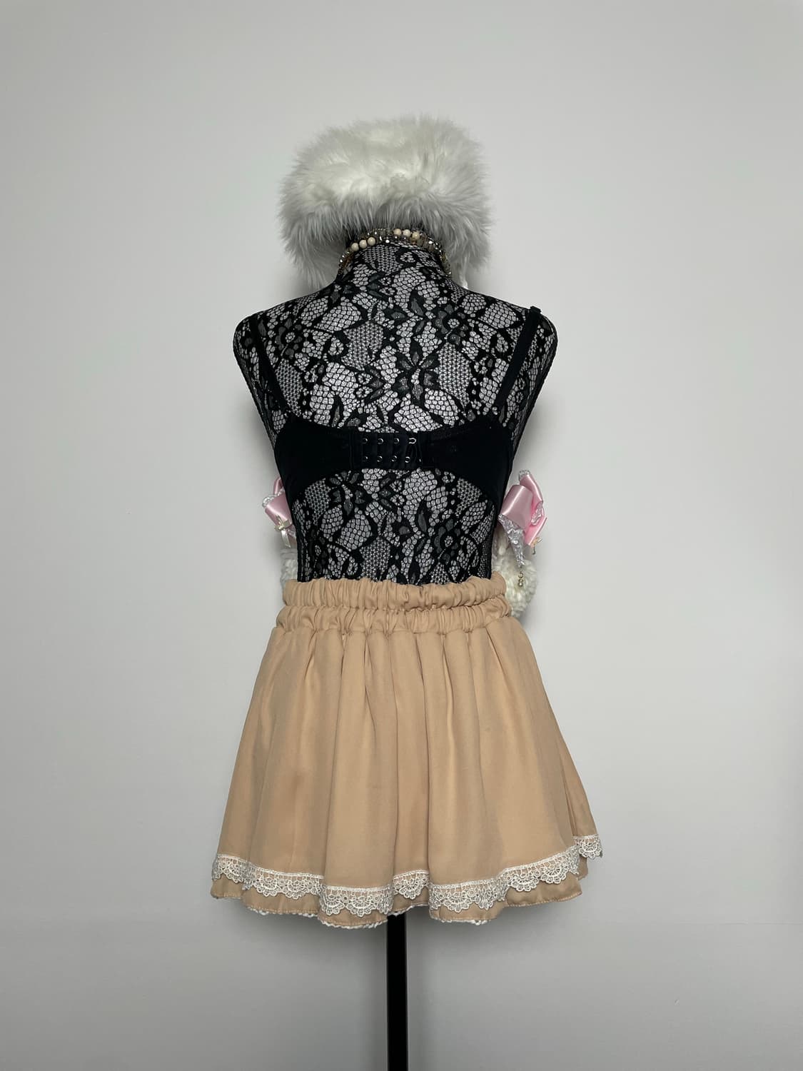 DEARY 디어리 라떼갸루 아일렛 레이스 스커트 상품이미지3