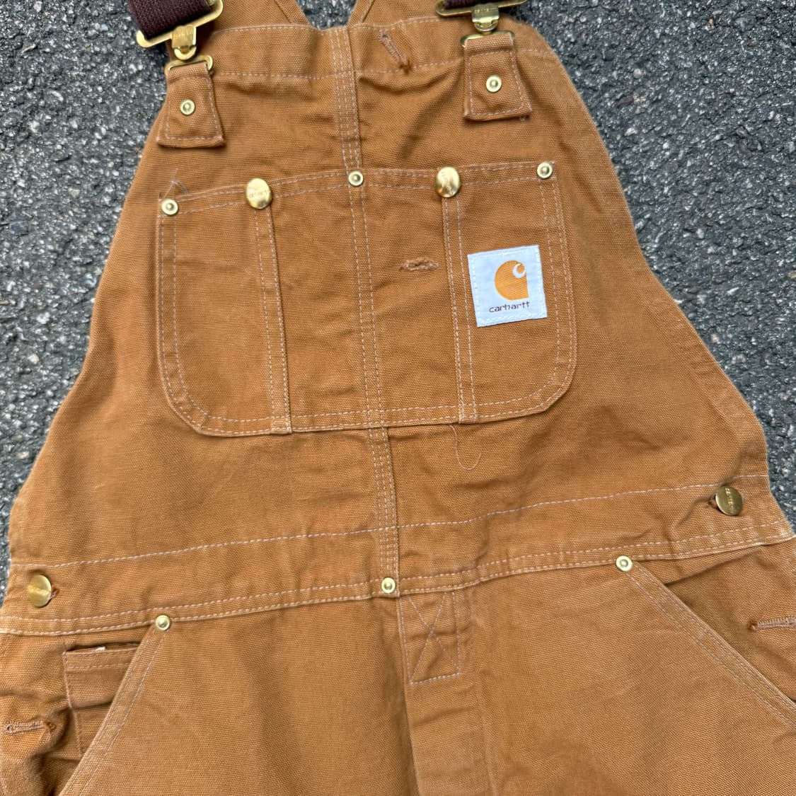 칼하트 된장 더블니 오버롤 상품이미지2