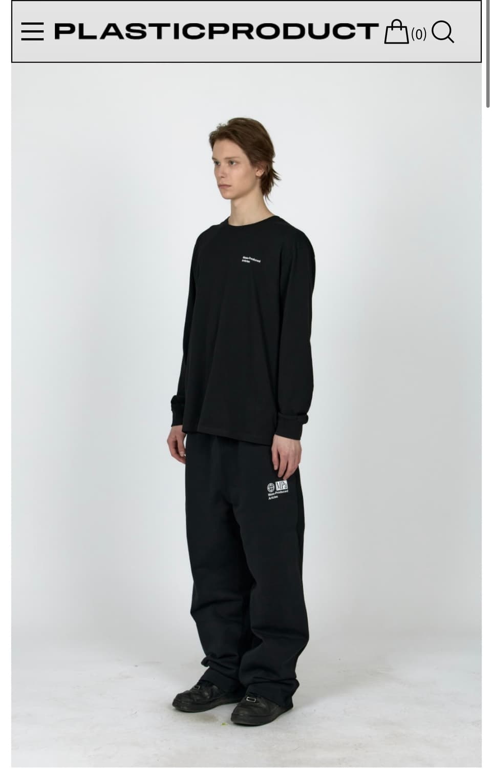 플라스틱 프로덕트 콘트라스트 스웻팬츠 팝니다. 상품이미지1