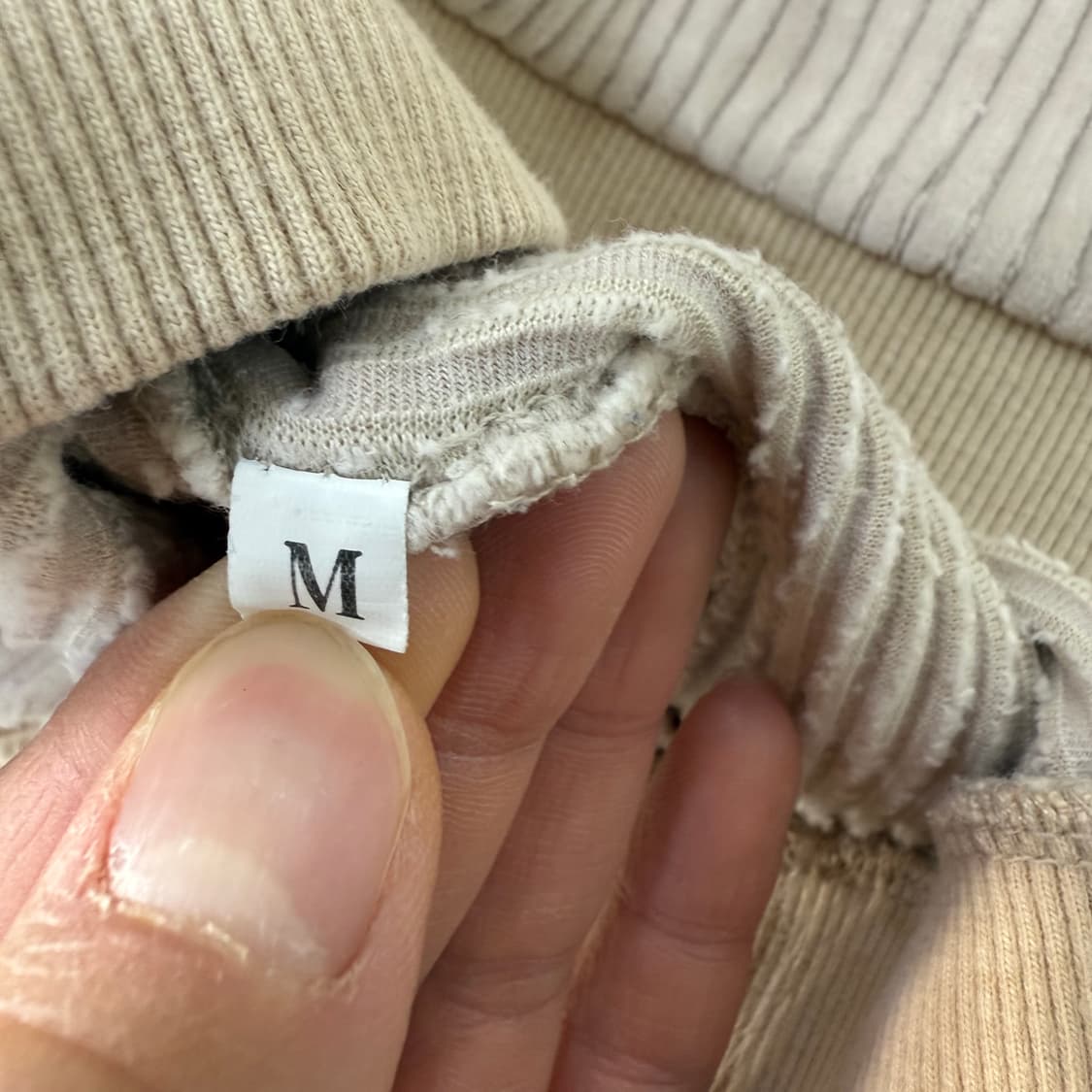 [M] 나이키 로고 코듀로이 베이지 맨투맨  0108T1 상품이미지4