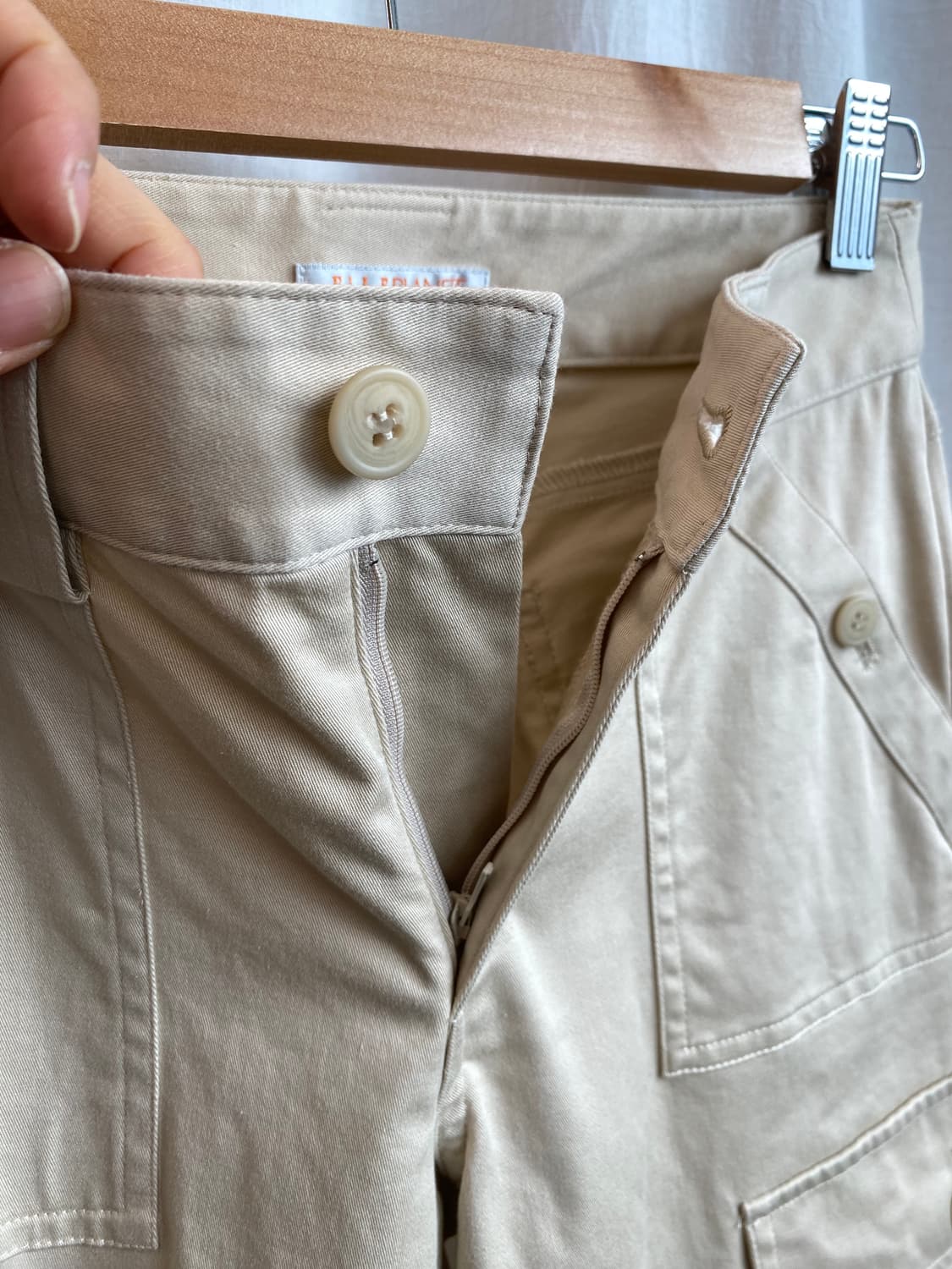 ELLE 베이지 카고 스트레이트 팬츠(24) 상품이미지8