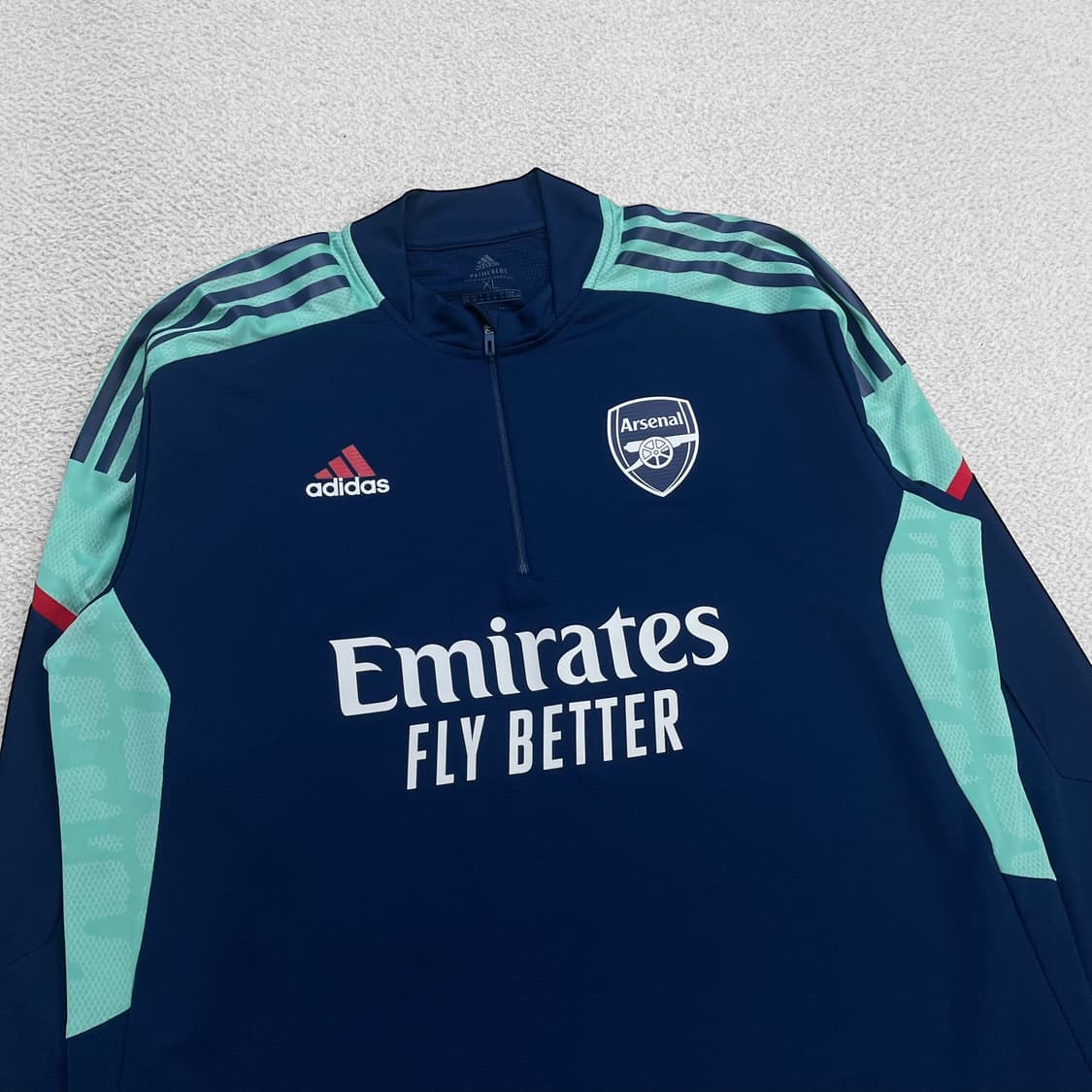 아디다스 21-22 아스날 트레이닝 하프 집업 탑 상품이미지2