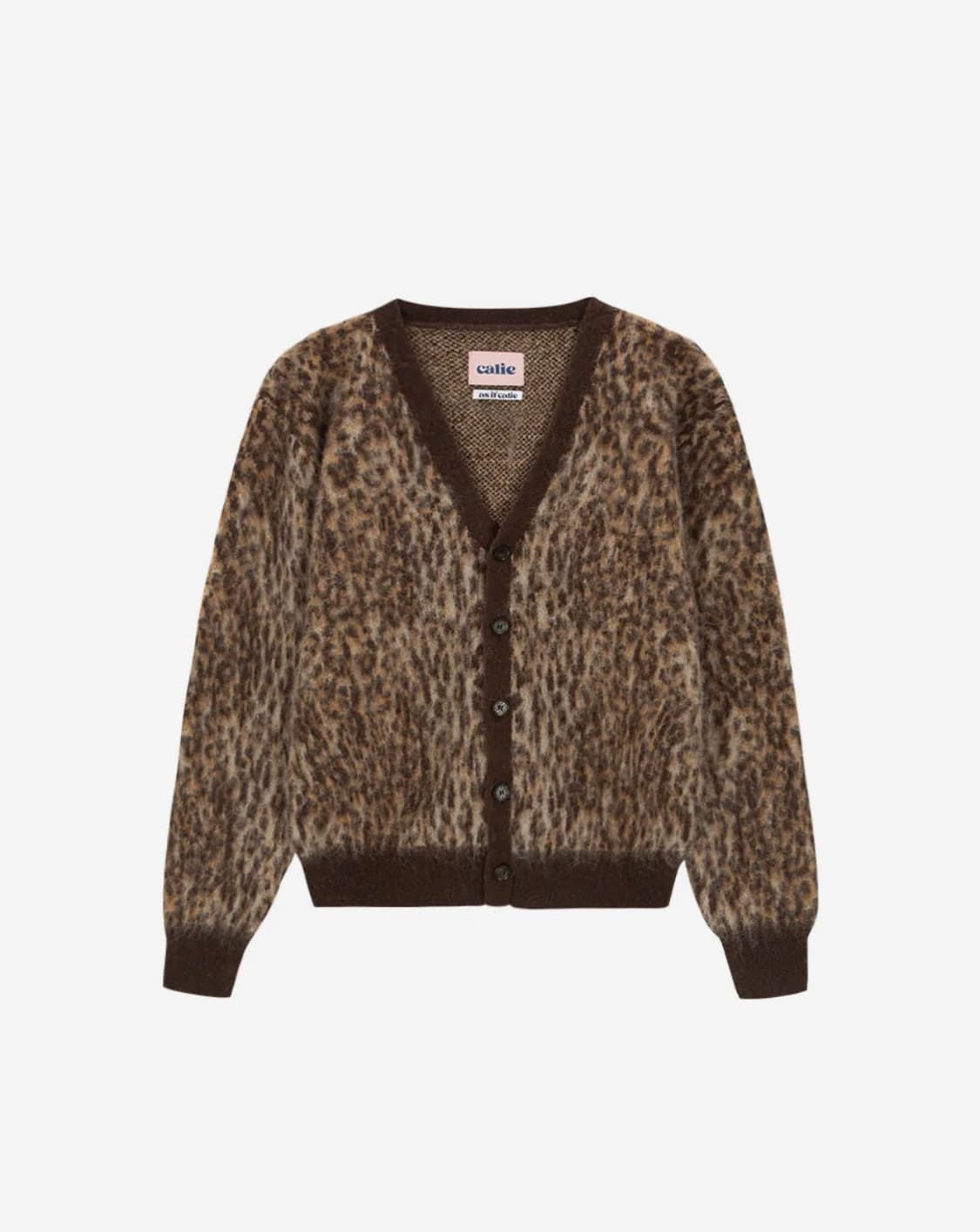 As if calie 애즈이프캘리 레오파드 가디건 상품이미지1