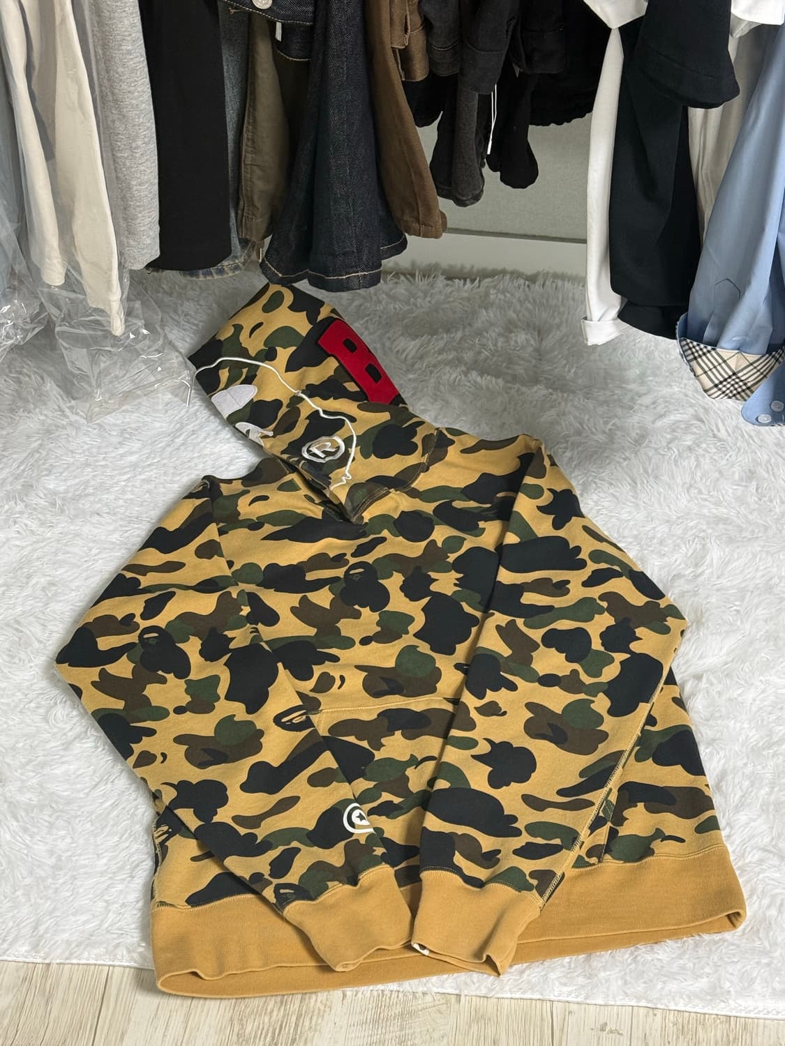 베이프 황계 후드티 L 상품이미지1