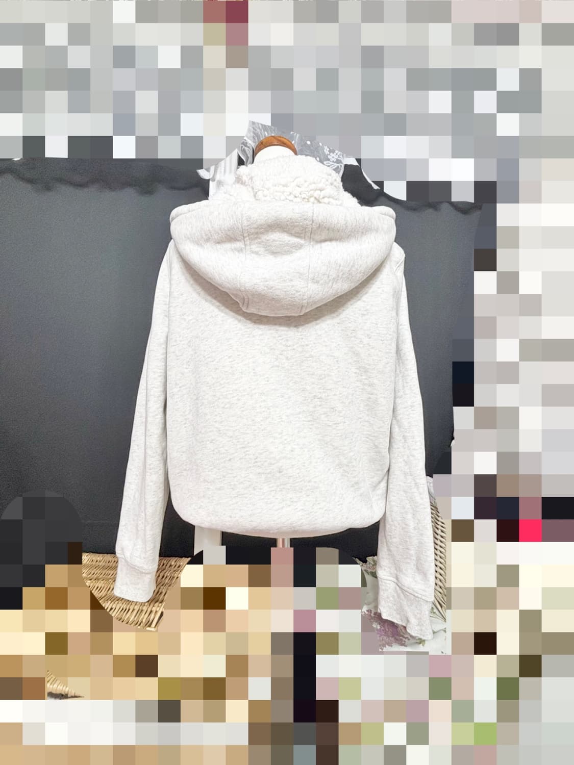 폴햄ㅡ 두툼한 털 후드 집업 호칭90 상품이미지2