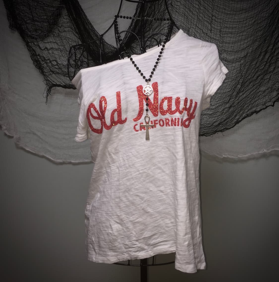 Old Navy bokashi detail white T 상품이미지2