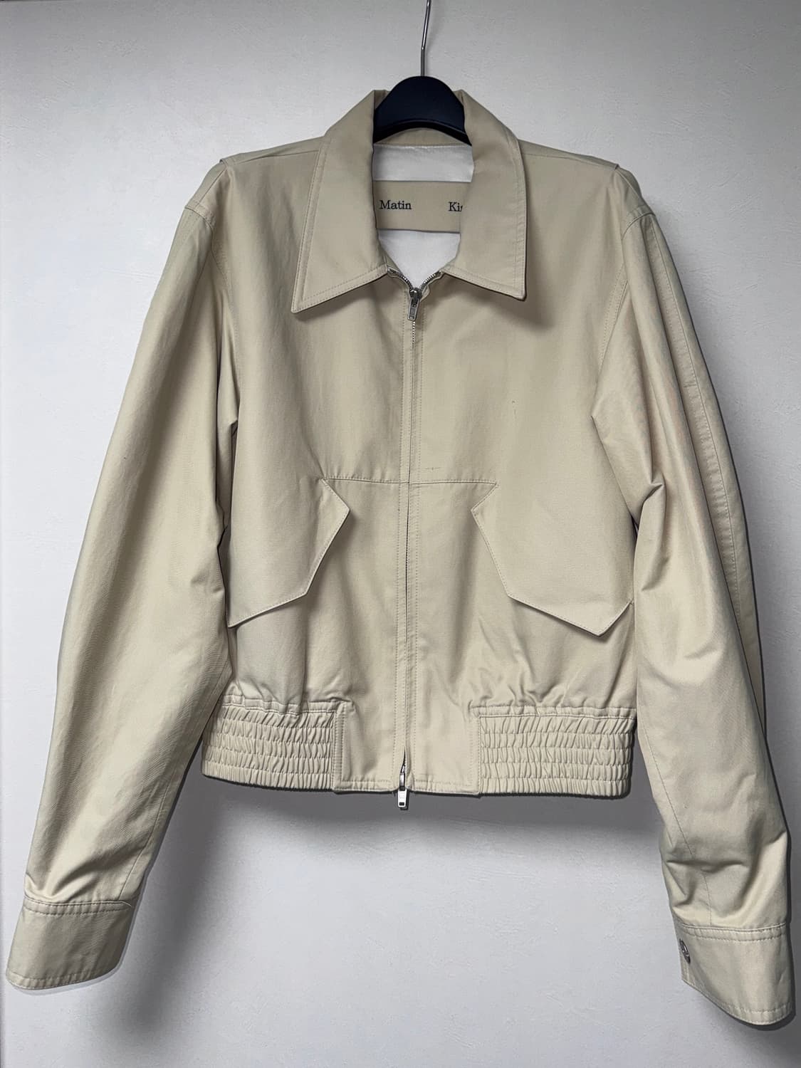 마뗑킴 스프링 봄버 자켓 베이지 S 상품이미지1