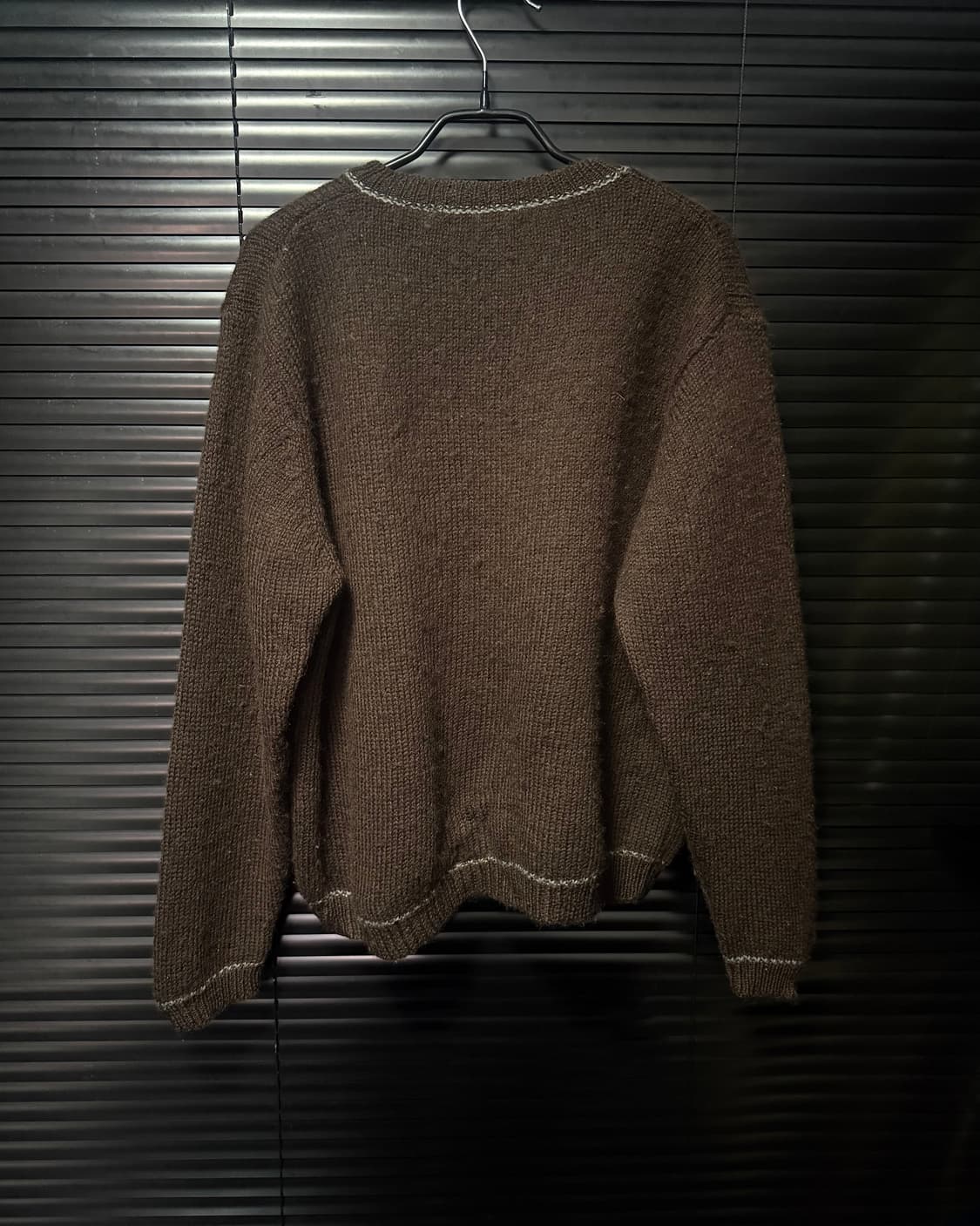 맥그리거 울 브라운 갈색 에스닉 웨스턴 민트 눈꽃 노르딕 가디건 L 일본 상품이미지5