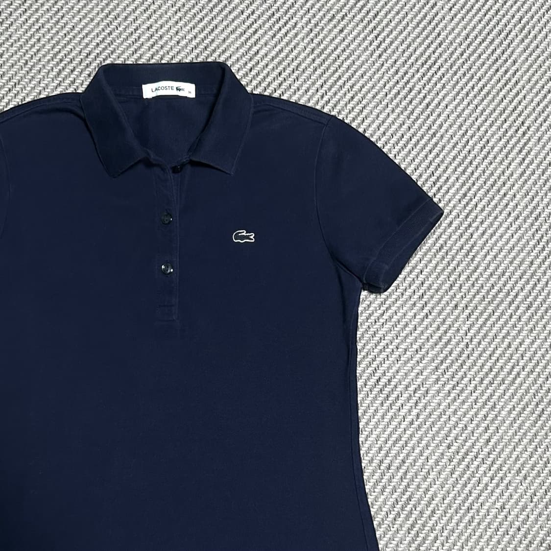 [S] Lacoste 라코스테 네이비 반팔 카라 원피스 상품이미지5