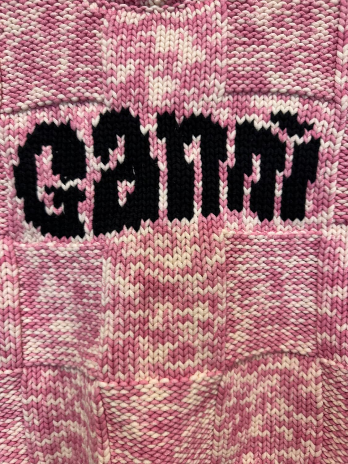 가니 숄더 버튼 지카드 로고 니트 베스트 상품이미지5