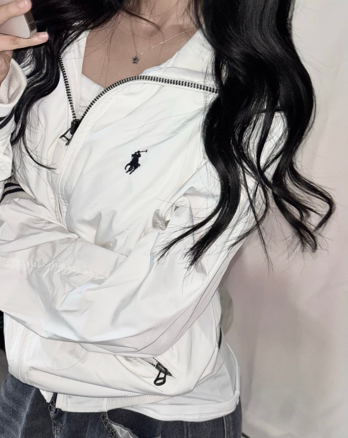 🐰폴로 랄프로렌 희귀 매물 화이트 데일리 점퍼 꾸안꾸🖤 상품이미지1