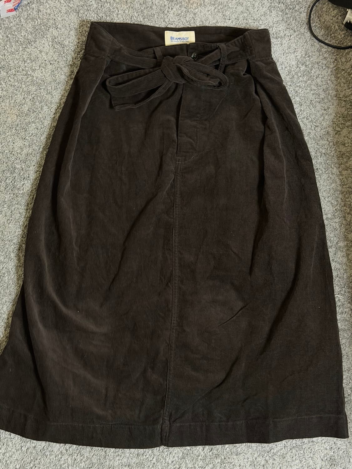 빔즈보이 코듀로이 벨티드 스커트 상품이미지2