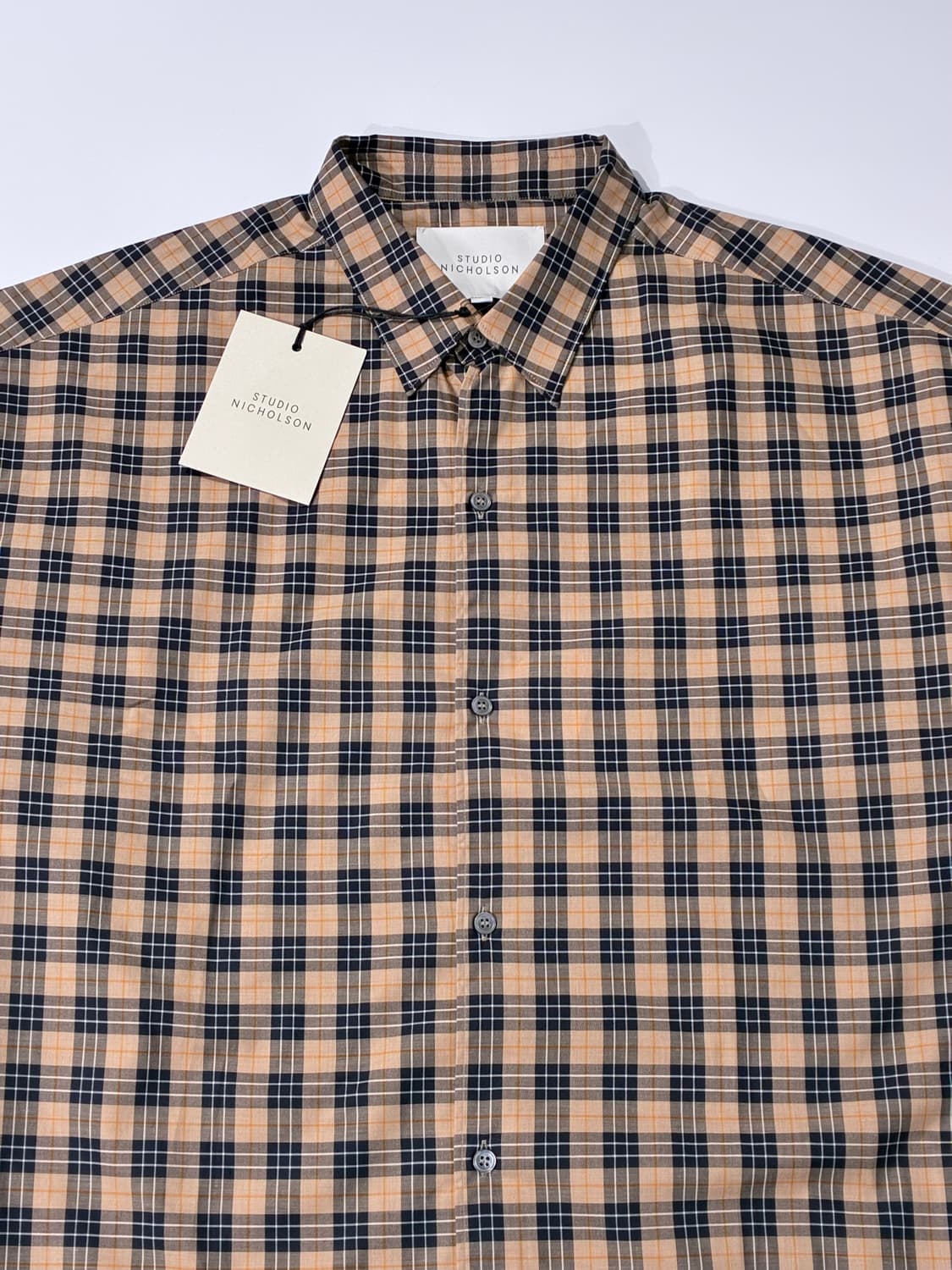 스튜디오니콜슨 소로노 셔츠 마드라스 체크 오버사이즈 멀티컬러 L사이즈 상품이미지2