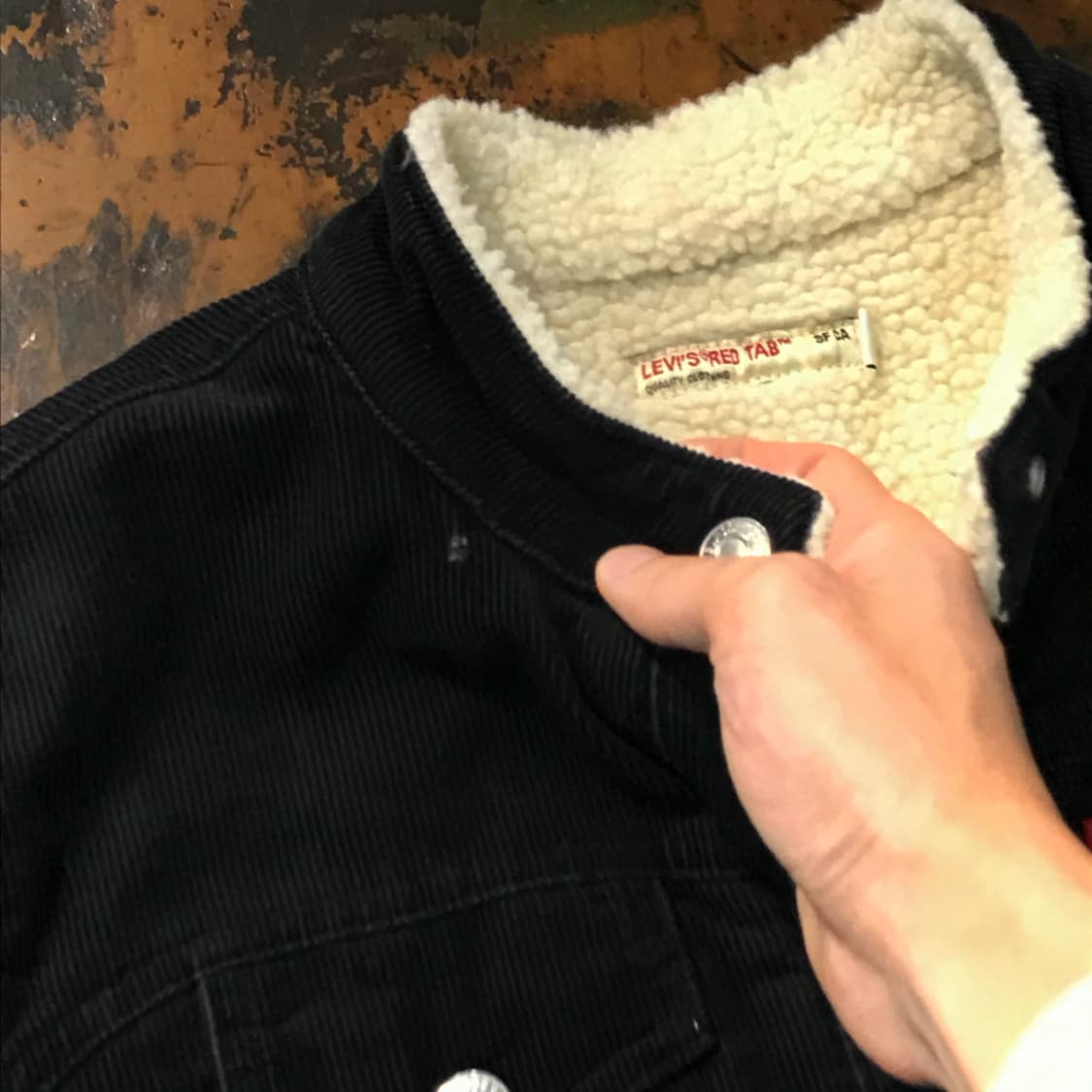 리바이스 레드탭 코듀로이 양털 셰르파 자켓 여성 55 사이즈 상품이미지5