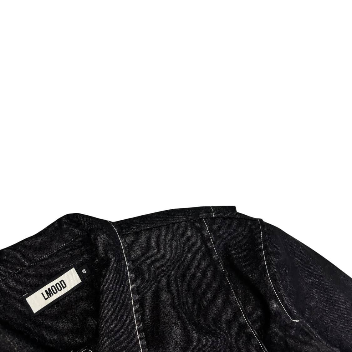 엘무드 콘트라스트 스티치 데님 자켓 상품이미지3