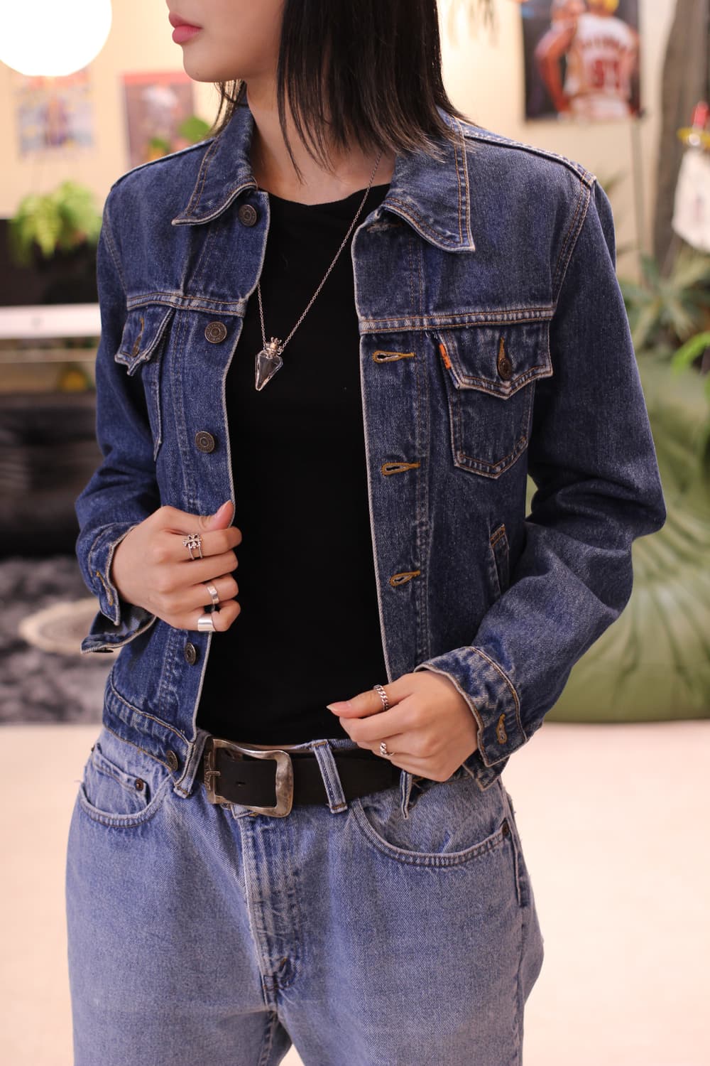 90s Levis70696 Orange Tab 3rd Trucker 상품이미지1