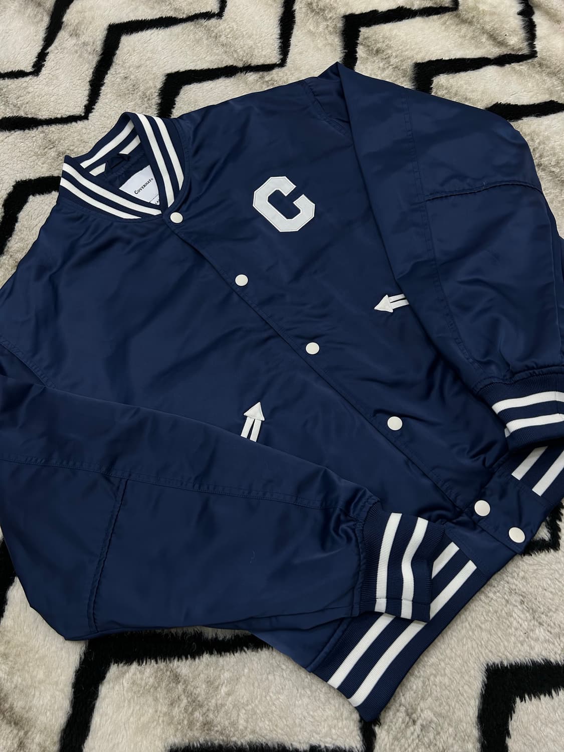 [L]커버낫 C로고 오버핏 바시티/네이비 상품이미지2