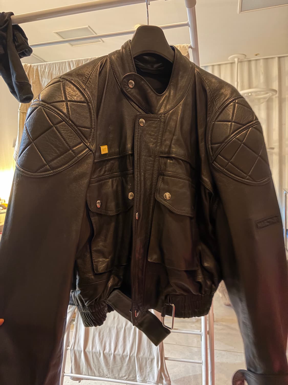 마틴로즈 슈헝큰 봄버 가죽자켓 쇼피스 M 상품이미지3