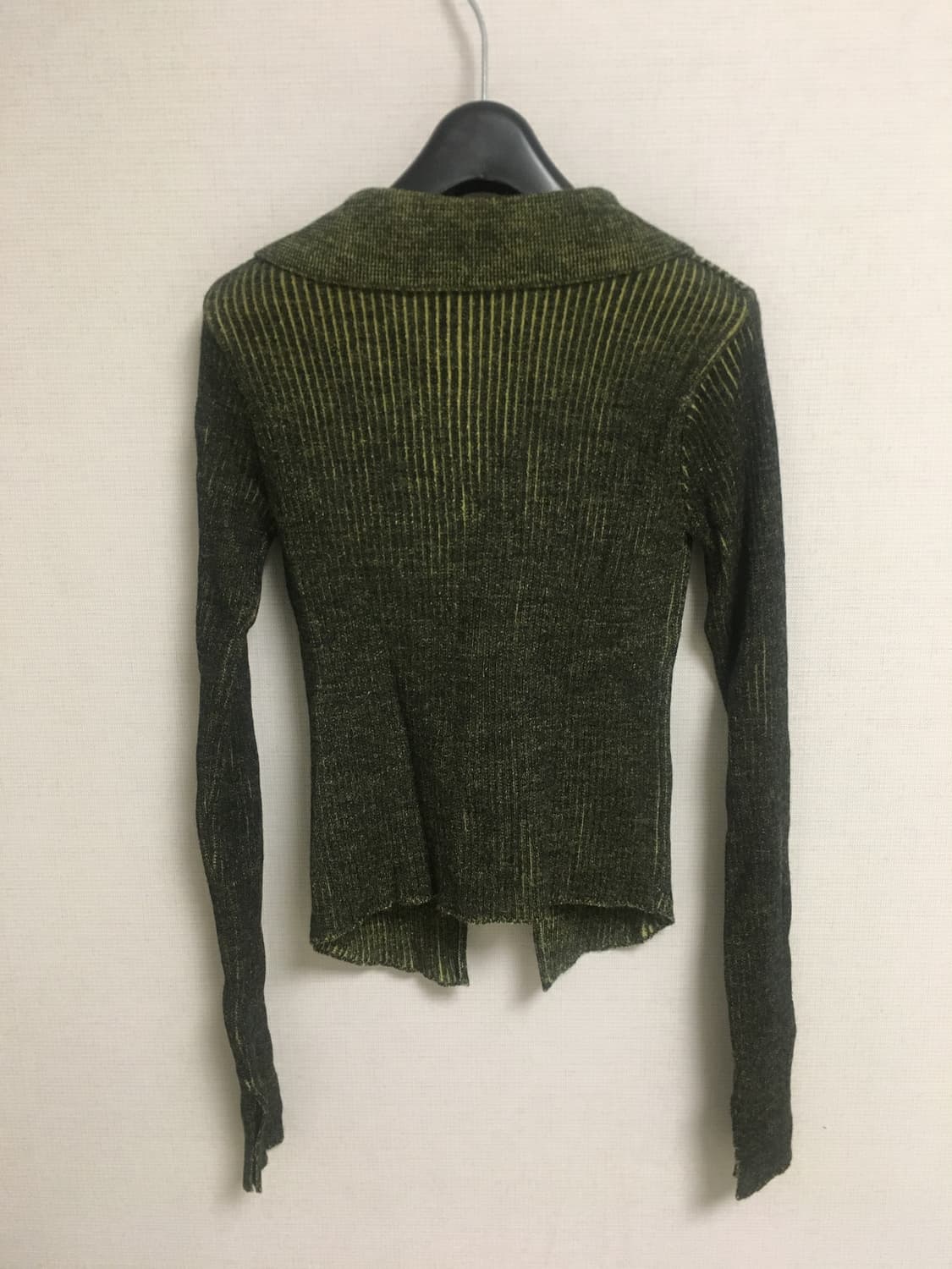 미스치프 니티드 롱 슬리브 셔츠 그린 S 상품이미지3