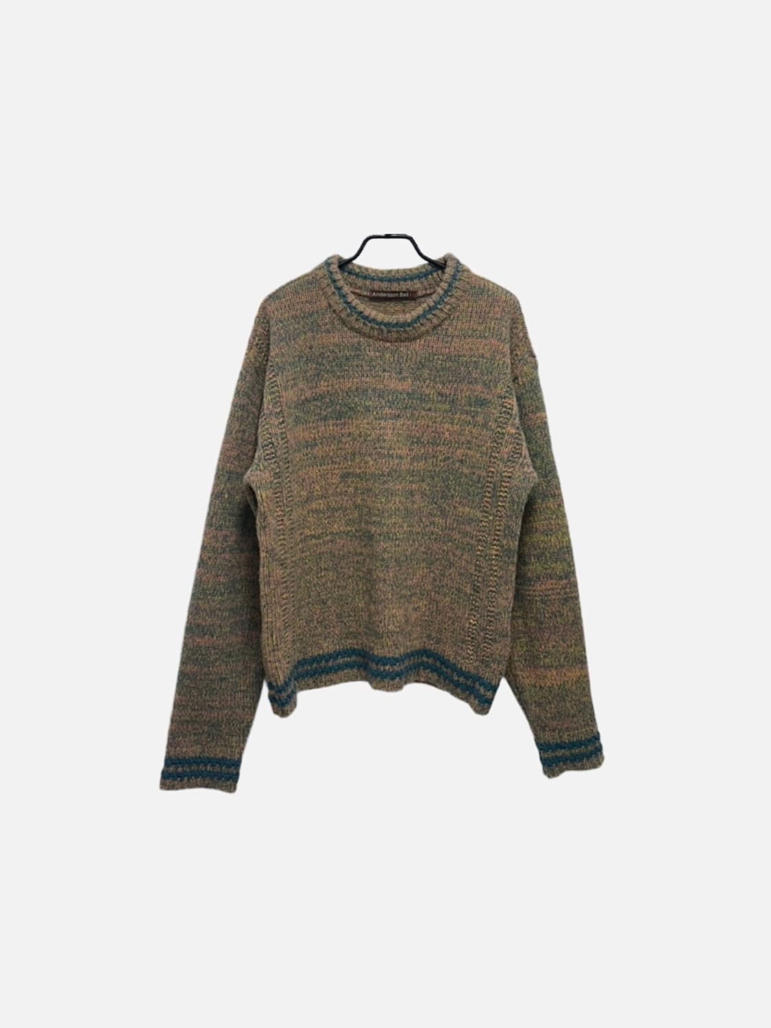 앤더슨벨 탐 멜란지 크루넥 니트 스웨터 상품이미지1