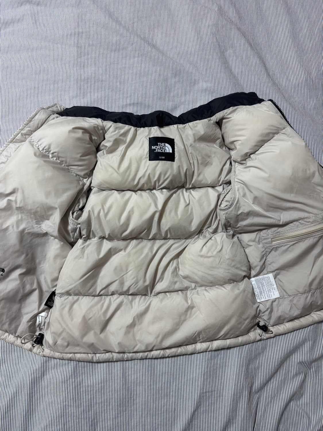 노스페이스 눕시 하이브리드 다운 볼 자켓 화이트 샌드 25SS  상품이미지9