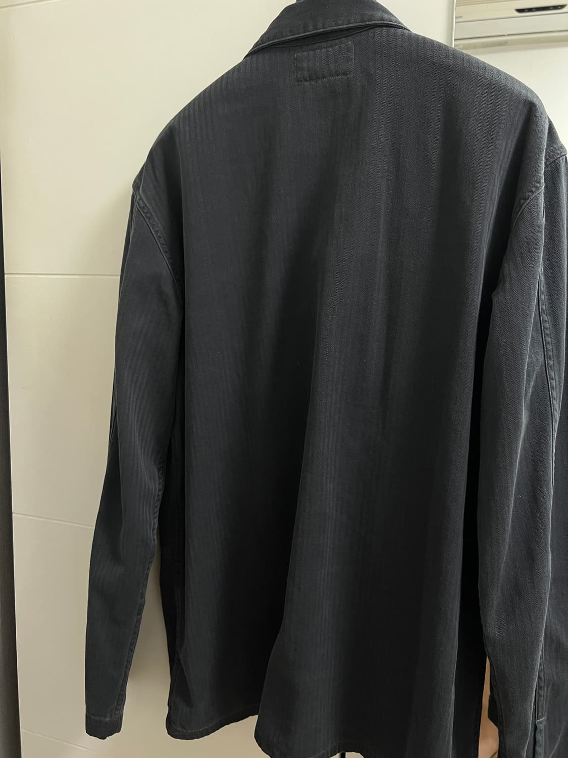 택포25) RRL 더블알엘 헤링본 트윌 셔츠 서플러스 블랙 M 상품이미지2