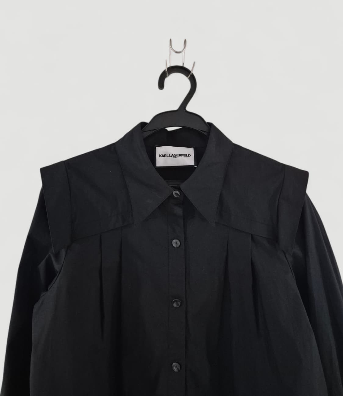 [55]칼라거펠트 블랙 셔츠 긴팔 여성용 봄시즌 상품이미지1