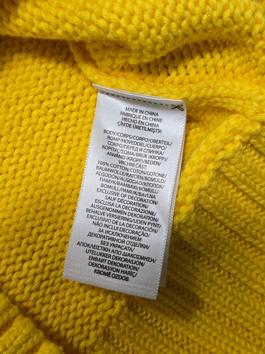 폴로랄프로렌 성조기 플래그 크루넥 스웨터 옐로우 XS 상품이미지6