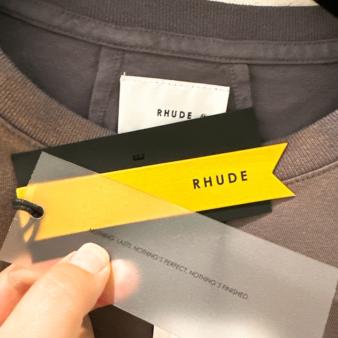 (정품/새상품) RHUDE 루드 남성 빈티지 그레이 이글 티셔츠 상품이미지2