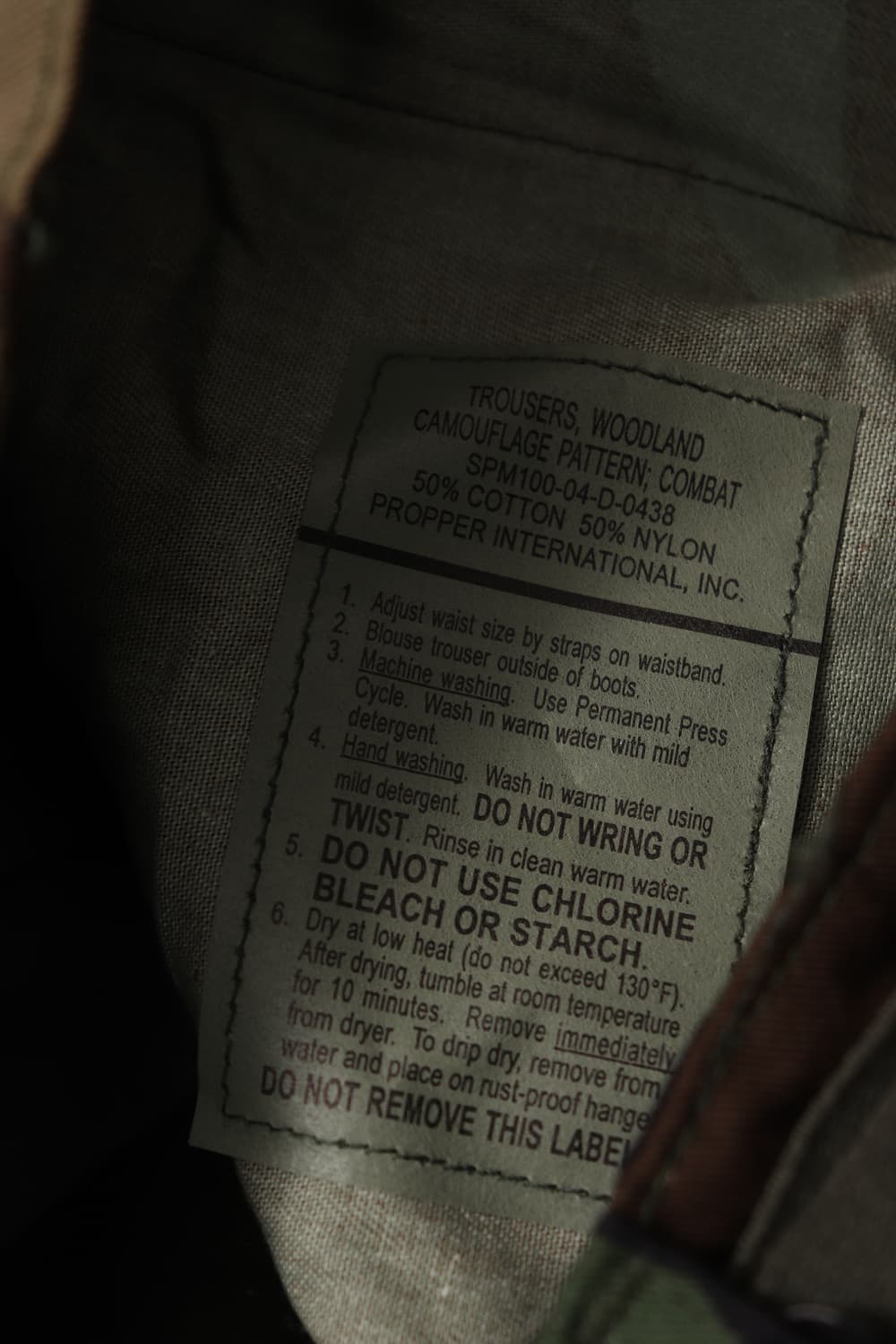 미사용 USA ARMY m65 BDU 우드랜드 size SR 상품이미지8