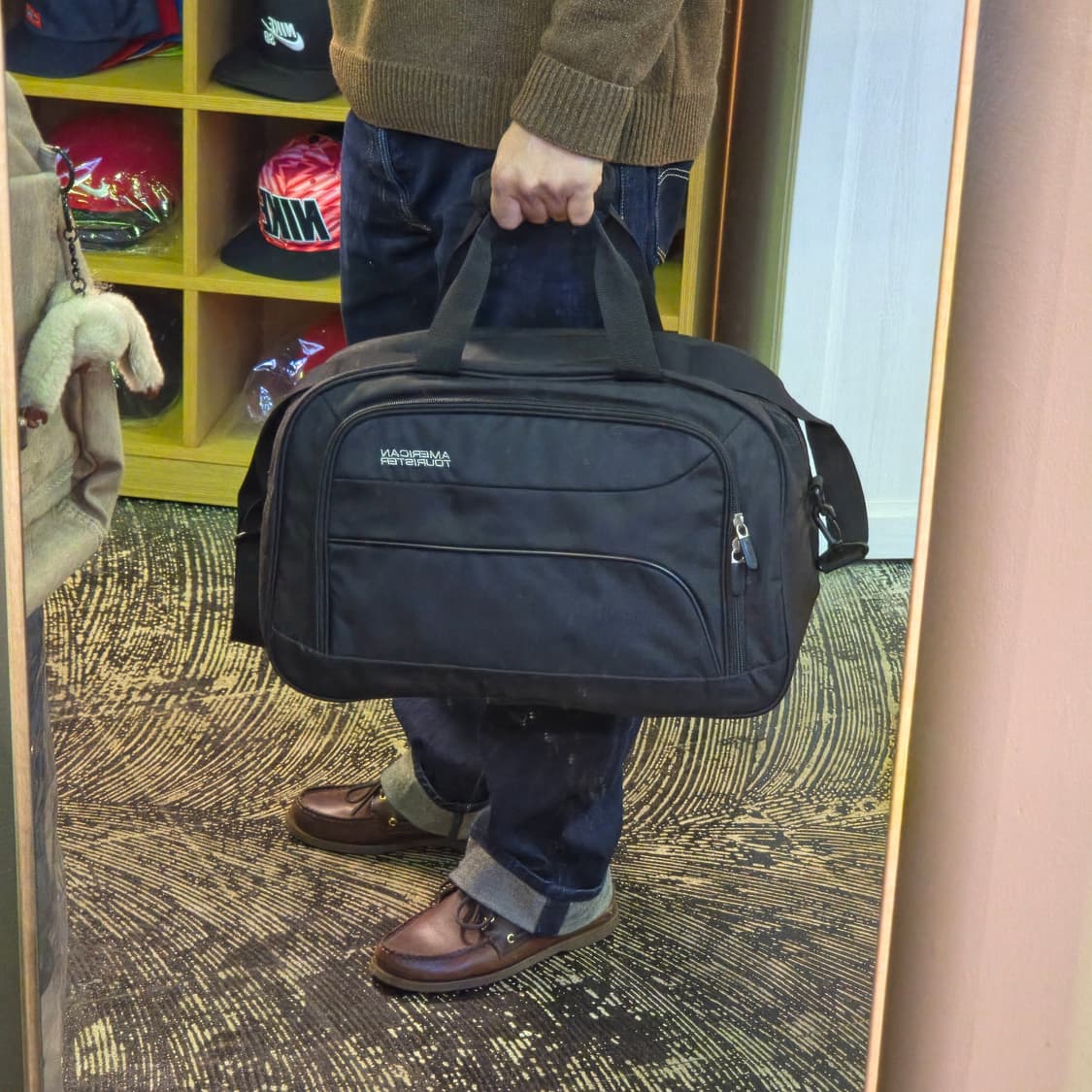 아메리칸투어리스터 블랙 보스턴백 상품이미지2