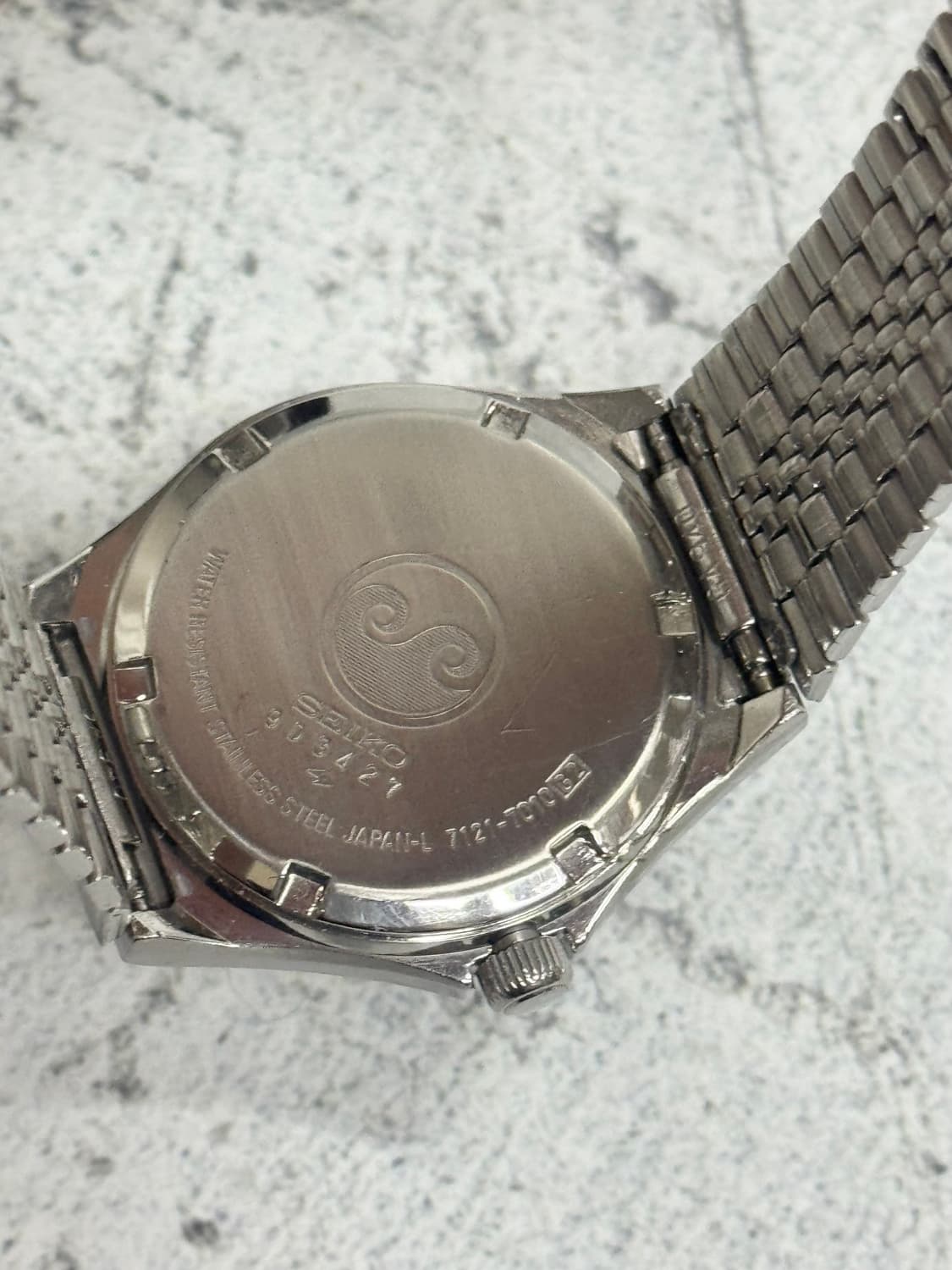80s 빈티지 세이코 실버웨이브 쿼츠 상품이미지8