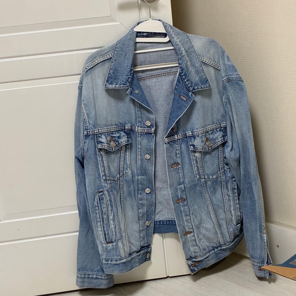 발렌시아가 백로고 데님자켓 46사이즈 상품이미지3